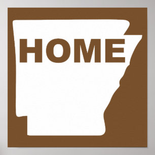 Póster Casa de Arkansas lejos del Rótulo del Poster estat