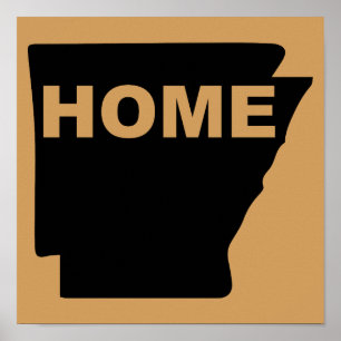 Póster Casa de Arkansas lejos del Rótulo del Poster estat