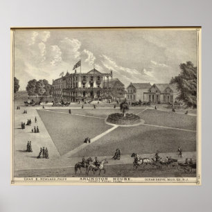 Póster Casa de Arlington, arboleda del océano, NJ