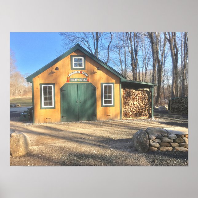 Póster Casa De Azúcar De Maple En Parmelee Farm (Frente)
