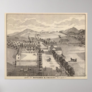 Póster Casa de Benjamin R Greeno en Rutland