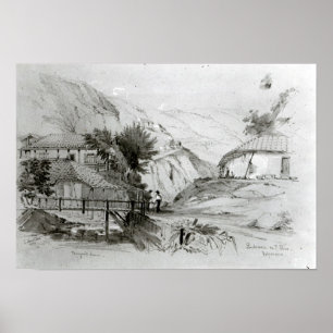 Póster Casa de Berger, Valparaíso, 1834