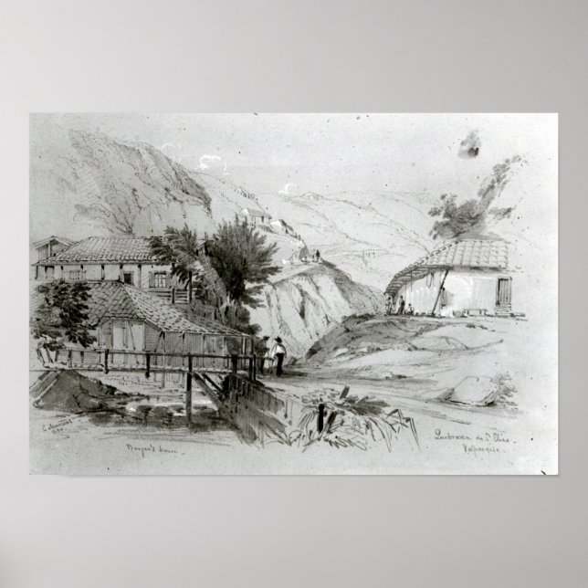 Póster Casa de Berger, Valparaíso, 1834 (Frente)