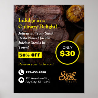 Póster Casa de bistec, restaurante de bistec, Restaurante