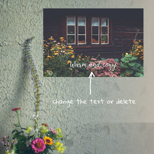 Póster Casa de campo con jardín rústico (Subido por el creador)