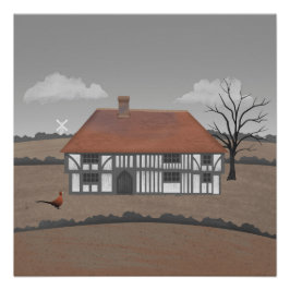 Póster Casa de campo de faisanes