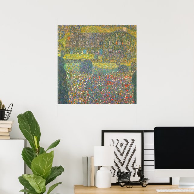 Póster Casa de campo del artista por Gustav Klimt (Oficina en casa)