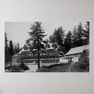 Póster Casa de campo del punto del glaciar del parque