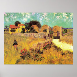 Póster Casa de campo en Provenza por Vincent van Gogh