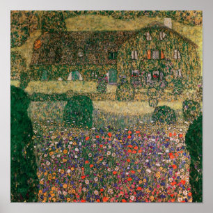 Póster Casa de campo por el Attersee, c.1914
