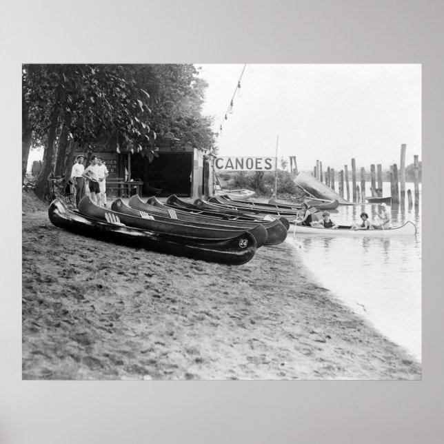 Póster Casa de canoa de Yocum: 1932 (Frente)