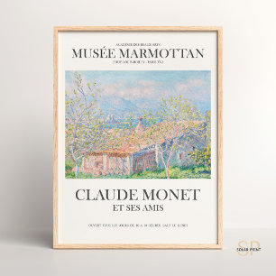 Póster Casa de Claude Monet Gardener en la imprenta de ar