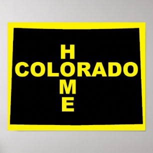 Póster Casa de Colorado lejos del Rótulo del Poster Estat