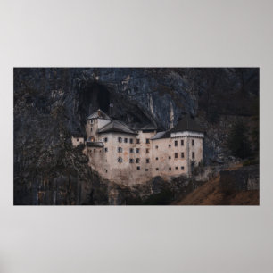 PÓSTER CASA DE CONCRETO BEIGE Y NEGRO