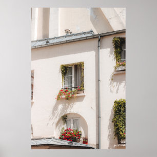 PÓSTER CASA DE CONCRETO BLANCA Y MARRÓN