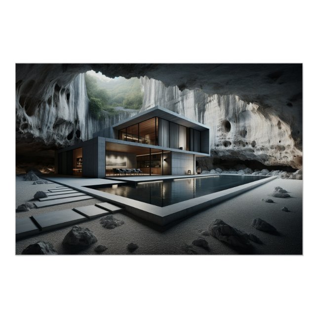 Póster Casa de cueva subterránea (Anverso)