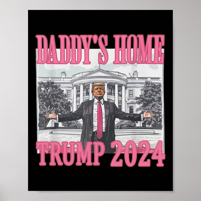 Póster Casa de Daddys Rosado Trump 2024 (Frente)