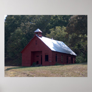 Póster Casa de escuela antigua