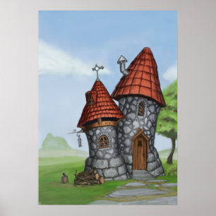 Póster casa de fantasía