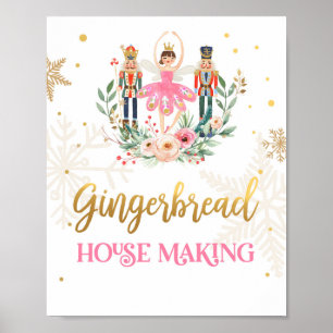 Póster Casa de Gingerbread Haciendo Chica a Balerina Nutc