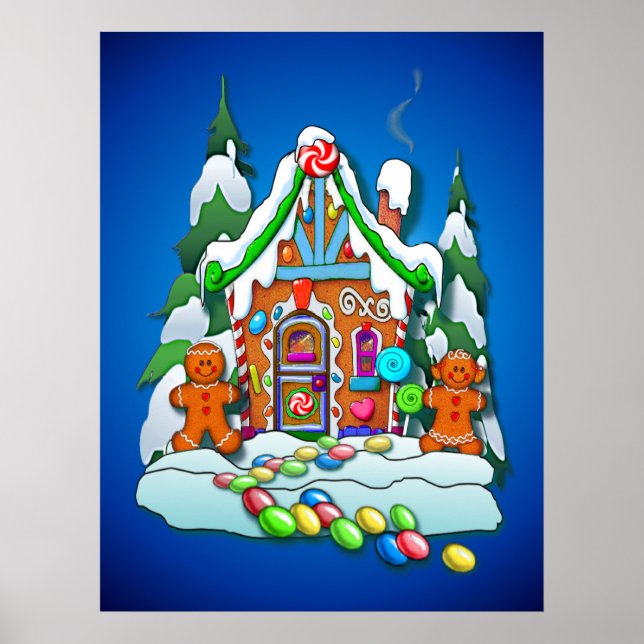 Póster CASA DE GINGERBREAD por SHARON SHARPE (Frente)