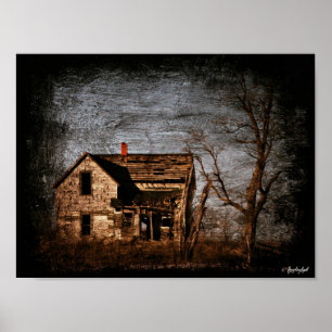 Póster Casa de granja abandonada