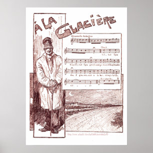 Póster Casa de hielo "A La Glaciere"