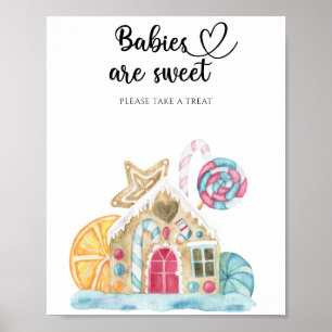 Póster Casa de jengibre - los bebés son dulces