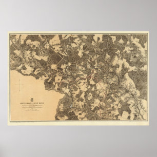 Póster Casa de la Corte de Spottsylvania, Virginia