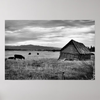 Póster Casa de la Granja Antigua