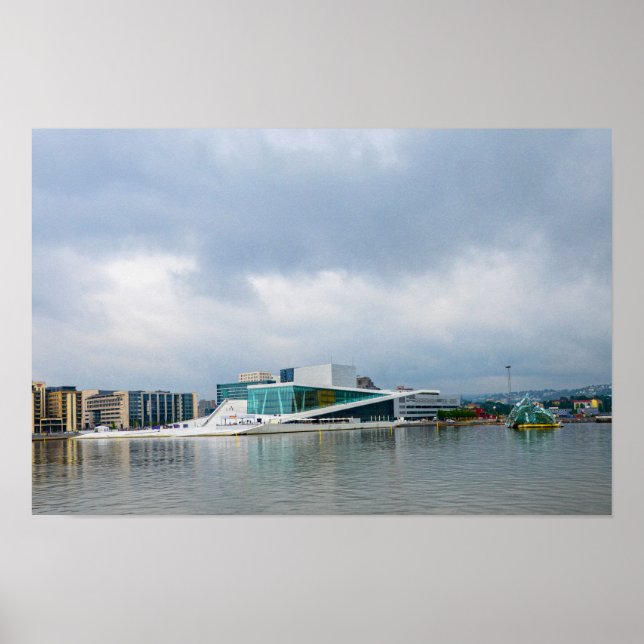 Póster Casa de la Ópera de Oslo, Noruega (Frente)