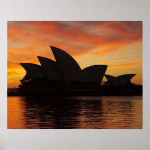 Póster Casa de la Ópera de Sydney al amanecer, Sydney, Nu
