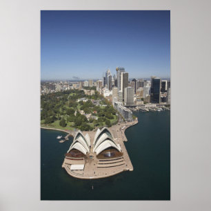Póster Casa de la Ópera de Sydney, Jardines Botánicos Rea