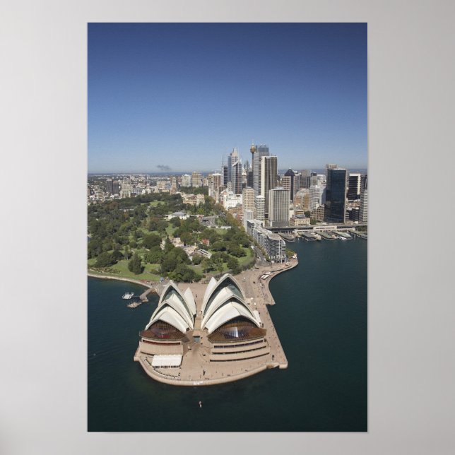 Póster Casa de la Ópera de Sydney, Jardines Botánicos Rea (Frente)
