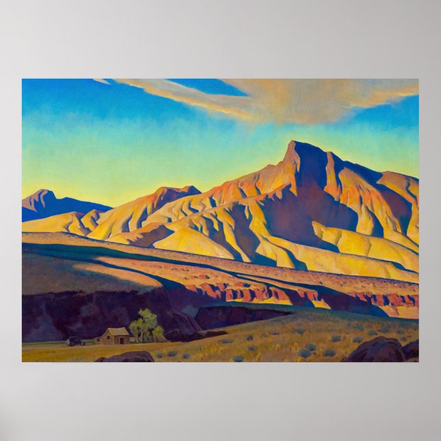 Póster Casa de la Rata del Desierto por Maynard Dixon (Frente)