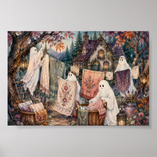 Póster Casa de Lavado del Fantasma Caprichoso Cottagegoth