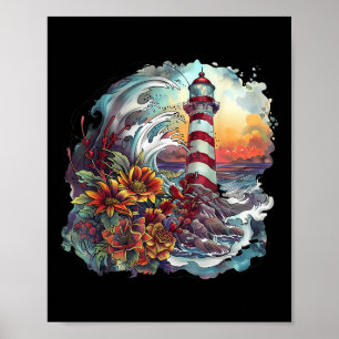 Póster Casa de Luz Casa junto al mar Embarcación Navegaci