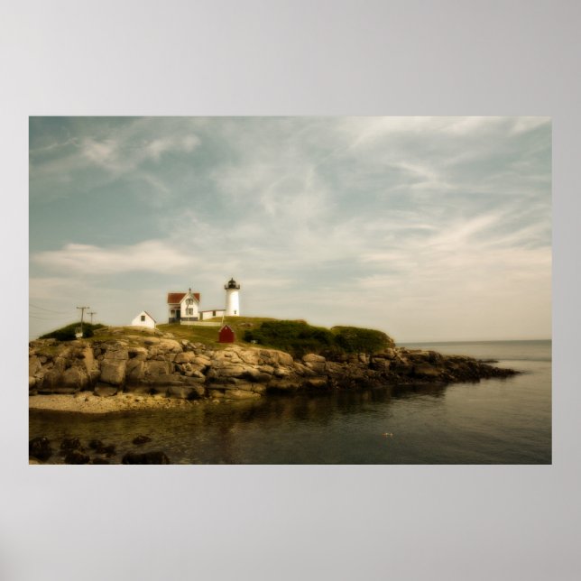 Póster Casa de luz de Cape Nadick (Frente)