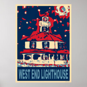 Póster Casa de luz del West End y Luna