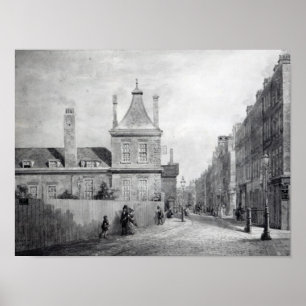 Póster Casa de Montague, Bloomsbury, Londres 1845-49