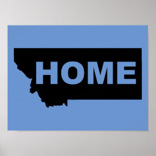 Póster Casa de Montana lejos del Rótulo de Poster estatal