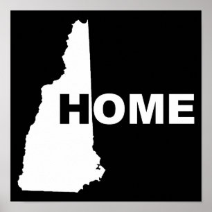Póster Casa de New Hampshire lejos del Rótulo del Poster 