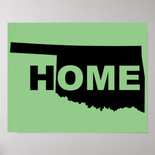 Póster Casa de Oklahoma lejos del Rótulo del Poster estat
