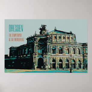 Póster Casa de ópera y sala de conciertos Semperoper, Dre