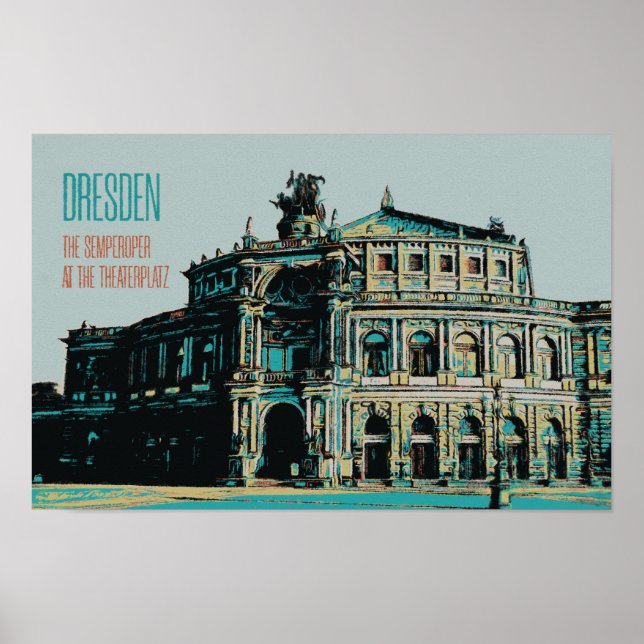 Póster Casa de ópera y sala de conciertos Semperoper, Dre (Frente)