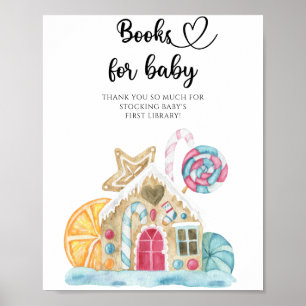 Póster Casa de pan de jengibre acuático - libros para beb