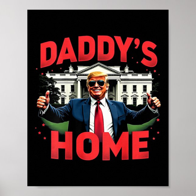 Póster Casa de papá de Trump 2024 (atrás) 2025 Take Ameri (Frente)