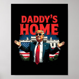 Póster Casa de papá de Trump 2024 (atrás) 2025 Take Ameri