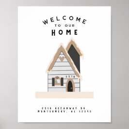 Póster Casa de Personalizados de Bienvenida