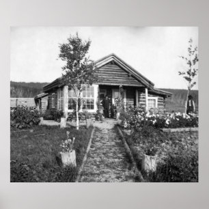 Póster Casa de rancho cerca de Fairbanks: 1916